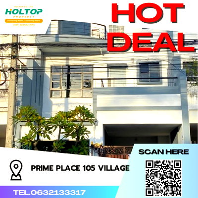 ทาวน์โฮมให้เช่า : #S2876 ให้เช่า Prime Place 105