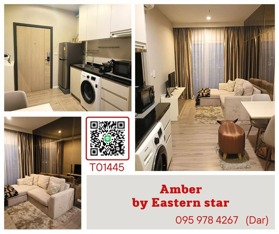 รูป 🔥🔥Amber by Eastern star📌คอนโดสวยแต่งหรูเฟอร์นิเจอร์ครบ พร้อมเข้าอยู่ ชอบต่อรองหน้างานได้ (เคสบาบเคส )!!! (T01445) - รูปที่ 1/15