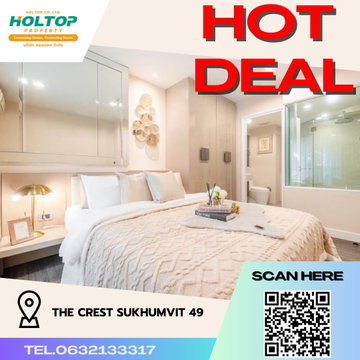 #R2871 For rent  The Crest Sukhumvit 49