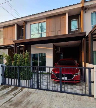 House for rent The Connect Ramintra-Minburi 2, ready to move in. If interested, contact Line @goodmanpro or call 0999029192.