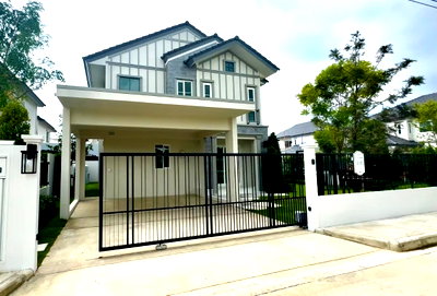 Houses for rent Samut Prakarn : House for rent Villaggio 3 Srinakarin - Bangna, ready to move in. If interested, contact Line @goodmanpro or call 0999029192.