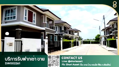 บ้านเดี่ยวให้เช่า : ให้เช่าบ้านในโครงการ The Prego ทำเลสันกำแพงสายใหม่ ใกล้โรงเรียน UNITY CONCORD INTERNATIONAL - RW006107