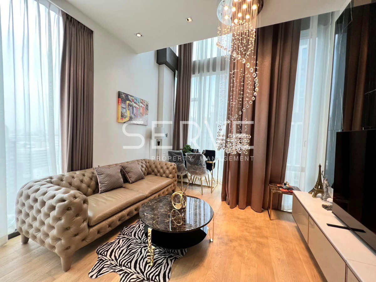 รูป ห้องดูเพล็กซ์ 1 นอน ห้องสวยมาก 51 ตร.ม. คอนโดหรู ทำเลดี เดินทางสะดวก BTS ชิดลม 280 ม. ที่ 28 Chidlom / ให้เช่าคอนโด - รูปที่ 2/11