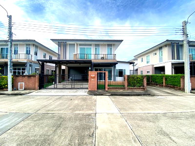 บ้านเดี่ยวให้เช่า : 🔴75,000฿🔴 บ้านเดี่ยว ภัสสร เพรสทีจ ลุกซ์ พัฒนาการ ✅ บ้านสวย ทำเลดี 🎉🎉 ยินดีบริการ🙏สนใจทัก @bbcondo88 (ตอบไวมาก):​📱 รหัสทรัพย์ 6803-1302 📱