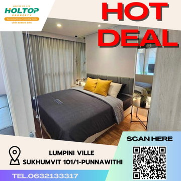 #S3137 ให้เช่า Lumpini Ville Sukhumvit101/1-Punnawithi
