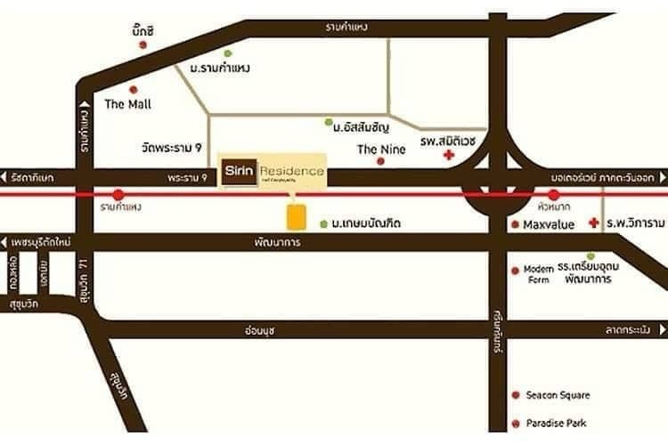 รูป ศิรินเรสซิเดนซ์ ห้องสตูดิโอ 37 ตร.ม. แถมเฟอร์นิเจอร์ - รูปที่ 11/12