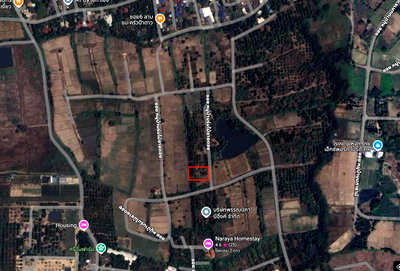 Land for sale Chiang Mai : [For sale] Land in a good location, San Pa Tong, Chiang Mai Province, on the road, near a water source