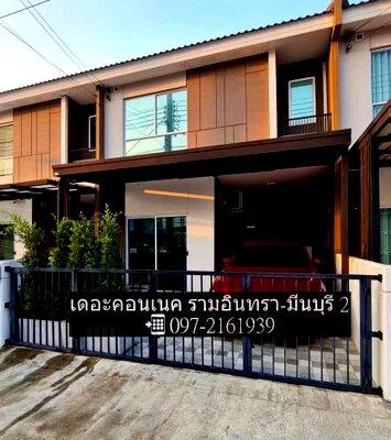 เช่าทาวน์โฮม เขตมีนบุรี : ให้เช่า​บ้านทาวน์โฮม เดอะคอนเนค รามอินทรา-มีนบุรี 2