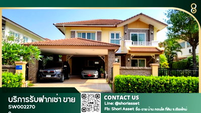 Houses for sale Chiang Mai : House for sale in Vararom Premium Keawnawarat Project, Chiang Mai. Fully furnished and Feng Shui adjusted for good fortune-SW002270 