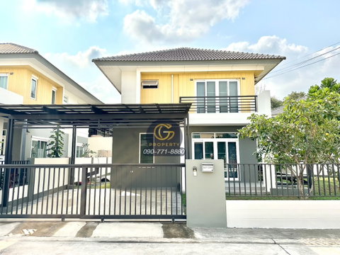 🏡For rent: corner house, 3 bedrooms, 3 bathrooms, Magnolia Village📍Sriracha, near J-park