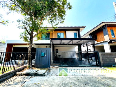 ขายบ้านเดี่ยว : ขาย บ้าน วิรัณยา วงแหวน อ่อนนุช บ้านเดี่ยว แบบ 4 ห้องนอน 61 ตรว 163 ตรม หลังริม ติด กาญจนาภิเษก มอเตอร์เวย์ พระราม 9 เฉลิมพระเกียรติ์ ร.9 : SL25S-009