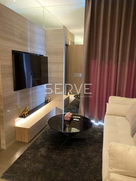 1 Bed with Bathtub Fully Furnished Nice Room Good Location Good Location MRT Phetchaburi 98 m. @ The Esse at Singha Complex