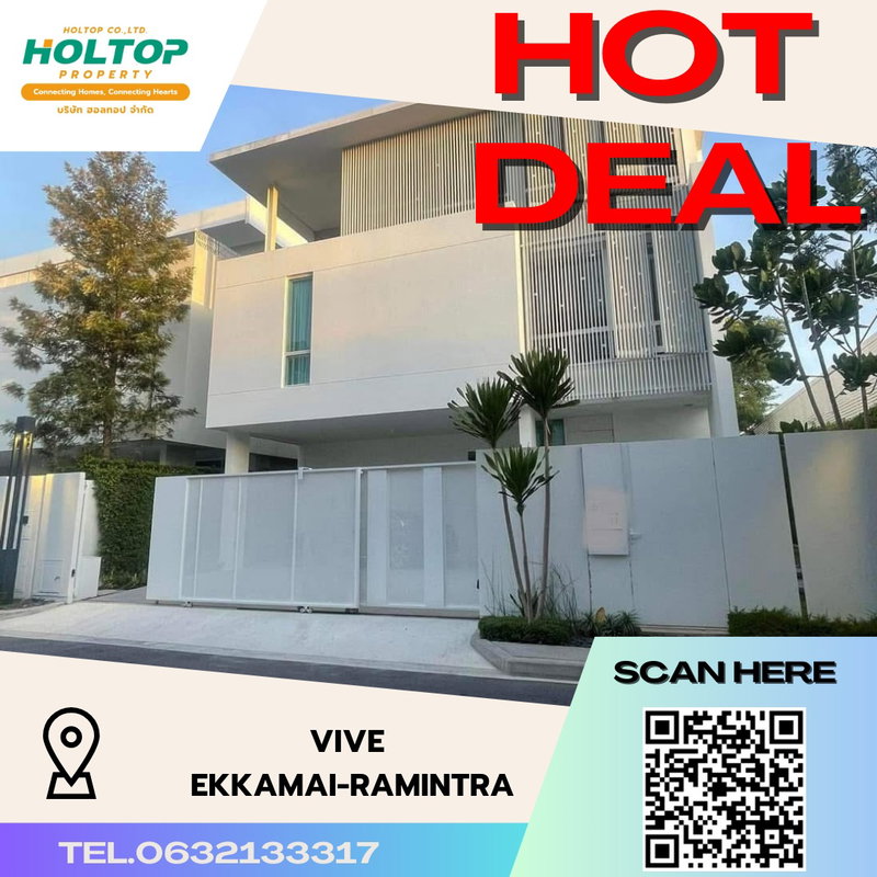 Houses for rent : #S3225  For Rent Vive Ekkamai-Ramintra