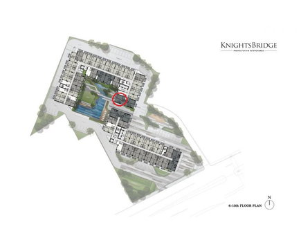 Condo for sale: Knightsbridge Phahon Yothin Interchange, 7th floor, Building B, size 50.15 sq m.