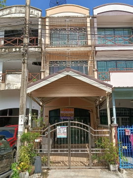 🚩H718  ขาย ทาวน์เฮ้าส์ 3 ชั้น  22.1 ตร.วา  ม.จินดาธานี   อยู่ถนนบรมราชชนนี 117  ห่างถนนใหญ่เพียง 150เมตร  ตกแต่งใหม่  สภาพพร้อมอยู่     