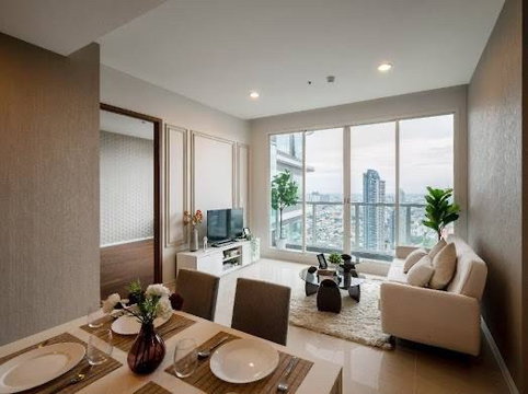 LTH12135 – Menam Residences FOR SALE Size 88.89 sqm. 2 beds 2 baths Near BTS Saphan Taksin Station ONLY 13.5 MB