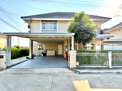 บ้านเดี่ยวให้เช่า : ให้เช่าบ้านโครงการกาญจน์กนกวิลล์ 13 น้ำโฮม-สันกำแพงสายใหม่ สวนหินทั้งบ้าน น่าอยู่มาก-RW006157 