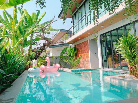 ให้เช่า พูลวิล่า สันกำแพง เชียงใหม่ Pool villa Chiang Mai RW003303 