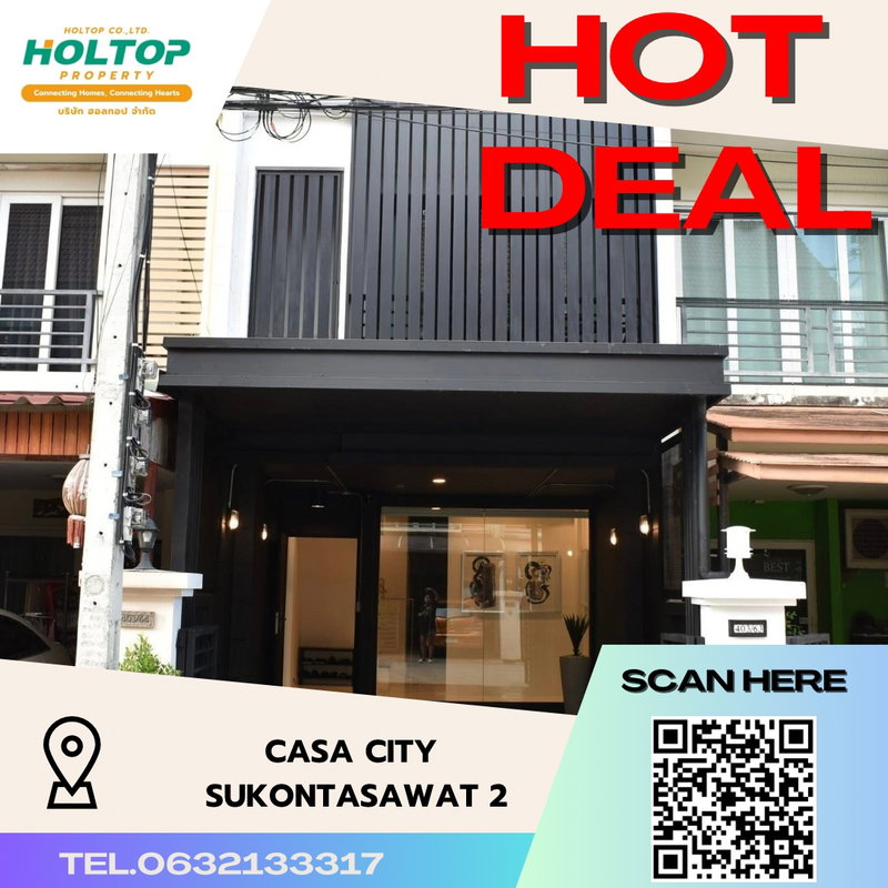Townhouses for rent : #S3366  For Rent Casa City Sukontawat 2 