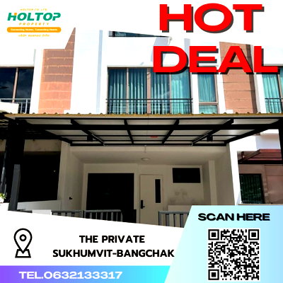 Townhouses for rent Bangkok : #S3383 For Rent The Private Sukhumvit - Bangchak