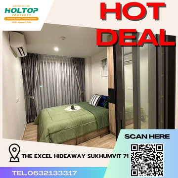 #R3418  For rent  The Excel Hideaway Sukhumvit 71