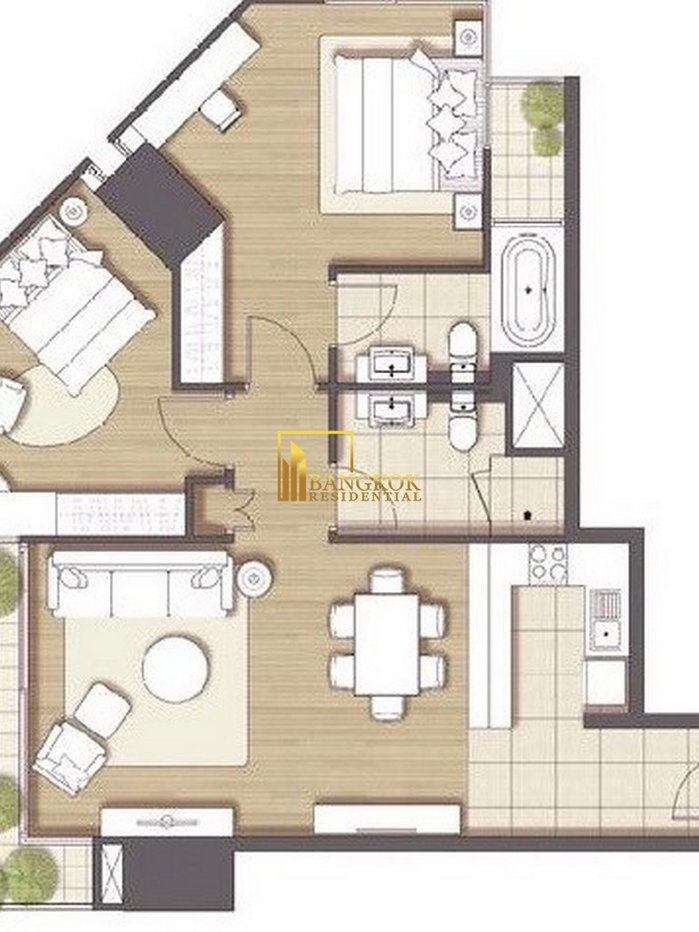 รูป Sathorn Gardens - Cozy 2 Bedroom Property With Comprehensive Facilities - BR5048CD - รูปที่ 14/29