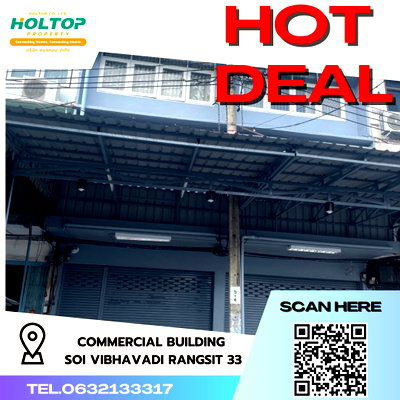 เช่าอาคารพาณิชย์ เขตดอนเมือง : #R3574 ให้เช่าอาคารพาณิชย์ Soi Vibhavadi Rangsit 33