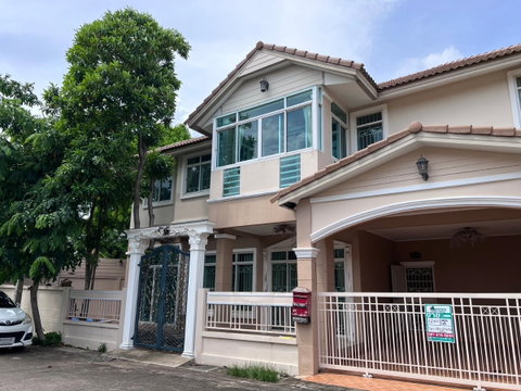 2-Storey Detached House for Sale – 60.9 Sq.wah, Pantthiya Village, Suwinthawong 11 – Great Location, Ready to Move In, Affordable Price