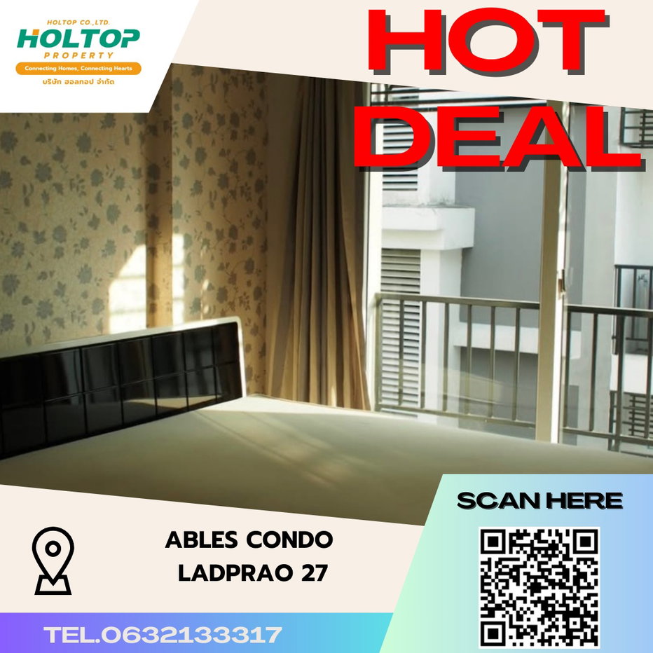 รูป #S3494 ให้เช่า Ables Condo Ladprao 27 - รูปที่ 1/13