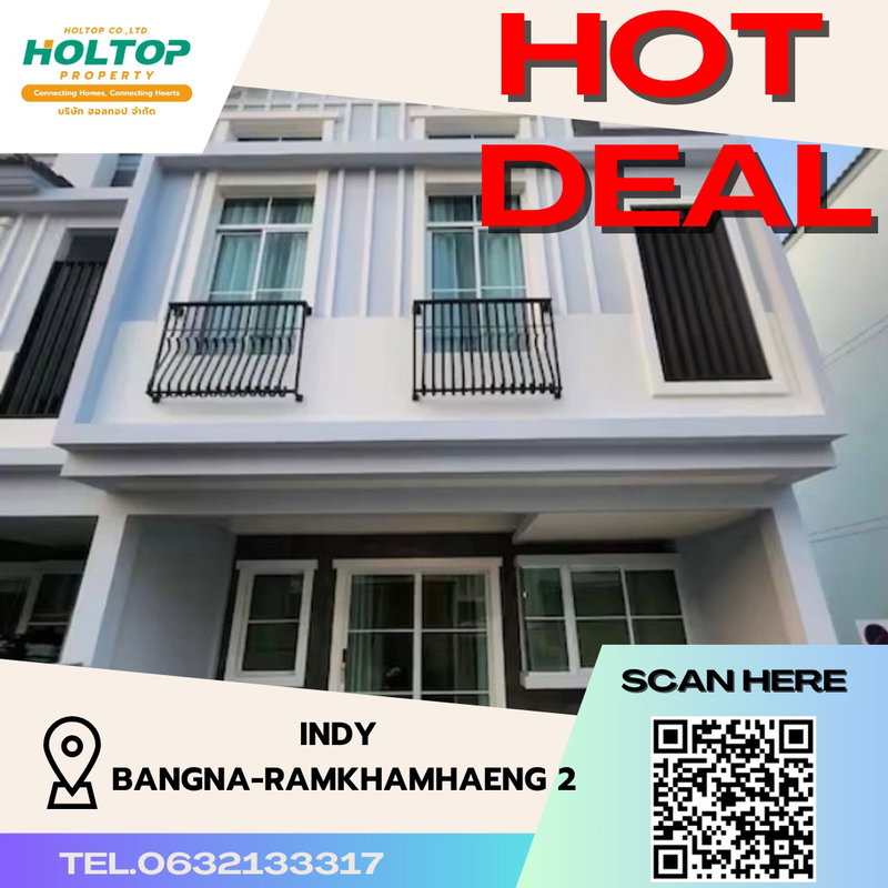 ทาวน์โฮมให้เช่า : #S3492 ให้เช่า Indy Bangna Ramkhamhaeng 2