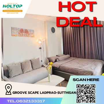 #R3643 ให้เช่าคอนโด Groove Scape Ladprao-Sutthisan