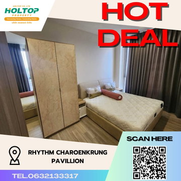 #S3543 ให้เช่า Rhythm Charoen Krung Pavillon