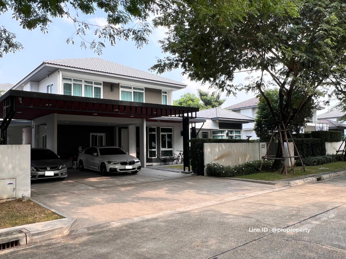 ขายบ้านเดี่ยว ทำเลดีที่สุดในโครงการ มัณฑนา วงแหวน-บางบอน (Mantana Wongwaen-Bangbon) ที่จอดรถ 6 คัน สภาพใหม่มาก บิวท์อินพรีเมี่ยมทั้งหลัง พร้อมอยู่