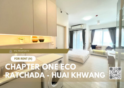 For rent 📍 Chapter One Eco Ratchada - Huai Khwang 📍 Fully furnished and equipped with electrical appliances, near MRT Huai Khwang