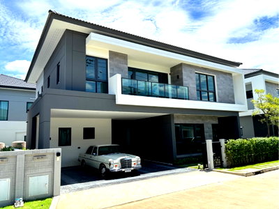 บ้านเดี่ยวให้เช่า : LTH12343 – House FOR RENT at The City Bangna Size 70 SQ.W 315 SQ.M 4 Beds 5 Baths Near Mega Bangna ONLY 160k/Month
