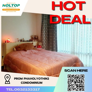 #R3772 ให้เช่าคอนโด Prom Phaholyothin2 condominium