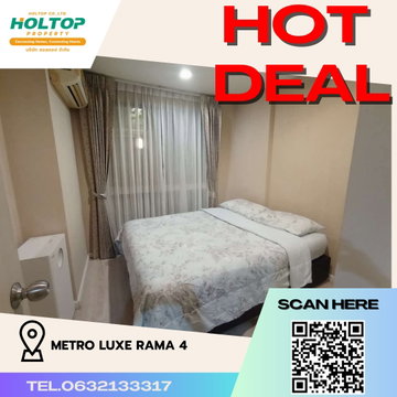 #R3895 ให้เช่าคอนโด Metro Luxe Rama 4