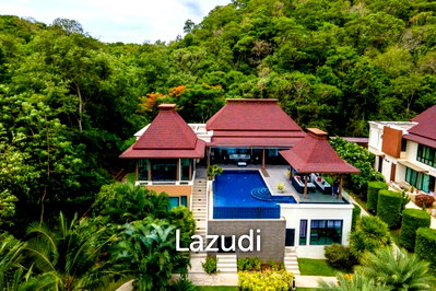 บ้านเดี่ยว เขาเต่า ประจวบคีรีขันธ์ : One Of A Kind Mountainside Sea View Villa - Estate For Sale in Khao Tao