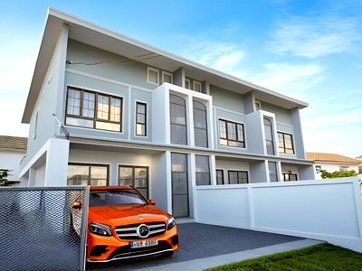 เช่าทาวน์โฮม ถนนกิ่งแก้ว : เช่าทาวน์โฮมใหม่ GIBS HOUSE พื้นที่ 33.9 ตารางวา ลาดกระบัง ดีลสุดปัง