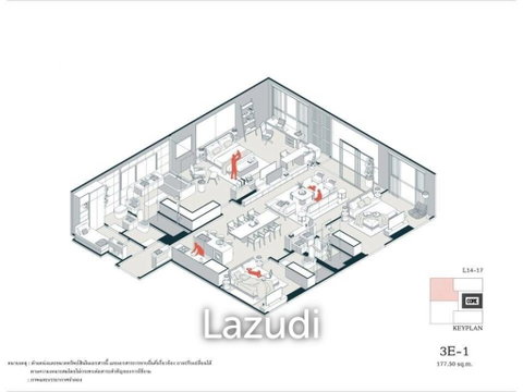 3 Bedroom 3 Bathroom 177.5 SQ.M. at Via Ari