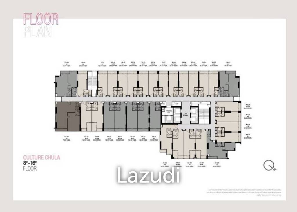 รูป 2 Bed 1 Bath 51 SQ.M at Culture Chula - รูปที่ 4/4