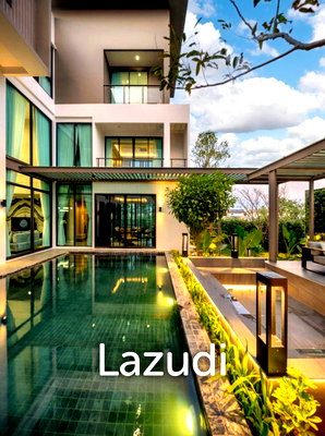 Houses for sale Suwannaphum International Airport : Luxury 4-Bedroom Pool Villa at The One Signature Bangna-Rama 9