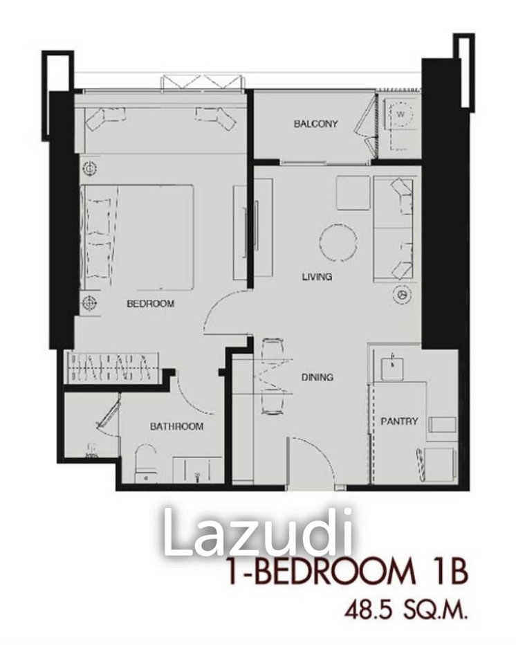 รูป 1 Bed 1 Bath 47.40 SQ.M Wan Vayla Na Chaophraya - รูปที่ 1/1