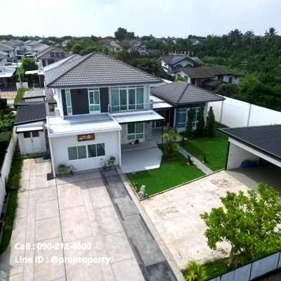 เช่าบ้านเดี่ยว กรุงเทพมหานคร : มัณฑนา วงแหวน-บางบอน (Mantana Wongwaen-Bangbon) ปล่อยเช่าบ้านเดี่ยว ขนาดที่ดินใหญ่ที่สุดในโครงการ 