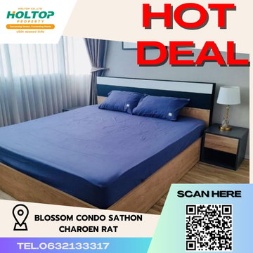 #R4030 ให้เช่าคอนโด Blossom Condo Sathon-Charoen Rat