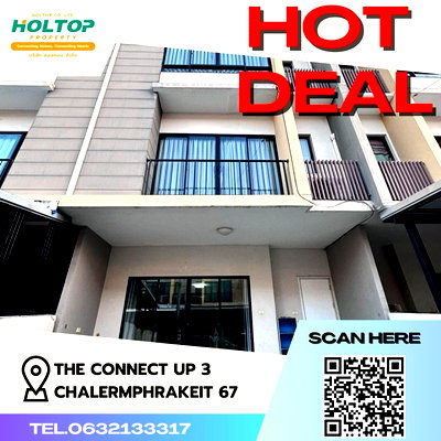 ทาวน์โฮมให้เช่า : #Z317 ให้เช่าบ้าน The Connect UP 3 ChalermPhraKeit 67