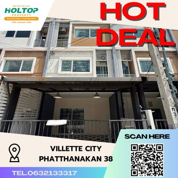 #S3713 For Rent Villette City Phattanakarn