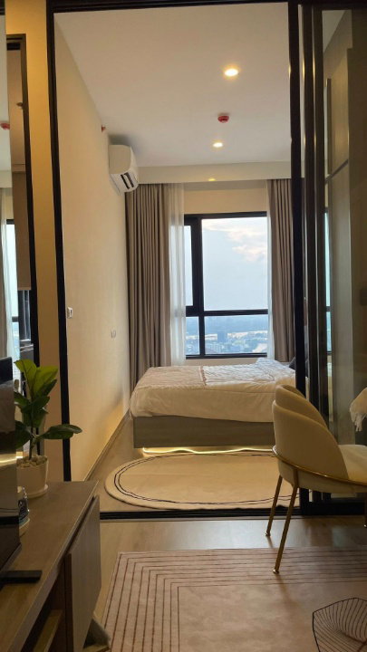 รูป For rent Knightsbridge Prime Onnut เฟอร์นิเจอร์-เครื่องใช้ไฟฟ้าครบ ห่างจาก BTS อ่อนนุช 600 ม. - RW006376 - รูปที่ 4/12