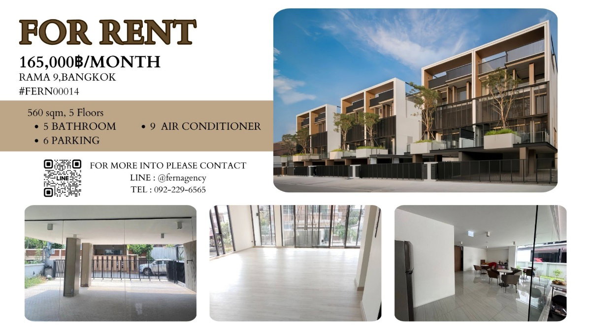 รูป 🔥ให้เช่า The Element Rama9 Luxury Home Office พร้อมลิฟท์และแอร์ 9 เครื่อง!! - รูปที่ 1/16