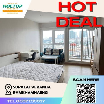 #Z375 Condo for rent Supalai Veranda Ramkhamhaeng